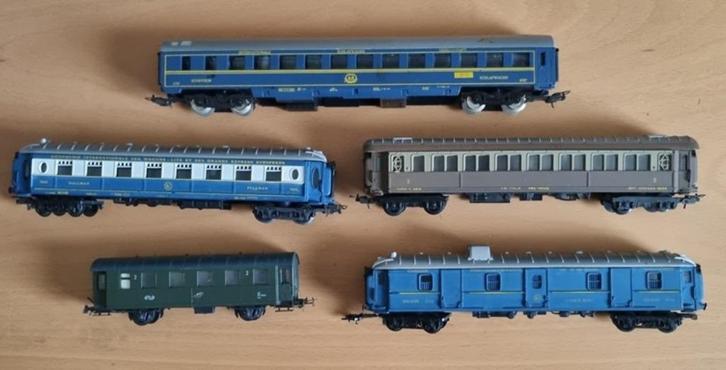Lima 5x passagierwagons, Hobby en Vrije tijd, Modeltreinen | H0, Gebruikt, Wagon, Wisselstroom, Lima, Ophalen of Verzenden
