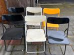 6 ikea opklap stoelen gebruikt, Vijf, Zes of meer stoelen, Kunststof, Gebruikt, Ophalen of Verzenden