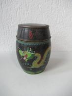 Antieke Chinese cloisonne dekselpot, Antiek en Kunst, Ophalen of Verzenden