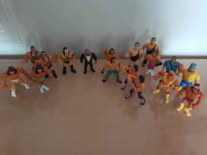 17 Vintage WWF WWE Hasbro Figuren, Verzamelen, Poppetjes en Figuurtjes, Gebruikt, Ophalen of Verzenden