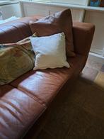 lange bank van buffelleer, Huis en Inrichting, Ophalen, Gebruikt, Minder dan 75 cm, Leer