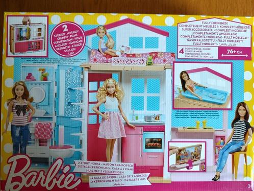 Barbie Meeneemhuis - Inclusief Doos en Accessoires, Kinderen en Baby's, Speelgoed | Poppenhuizen, Gebruikt, Poppenhuis, Ophalen of Verzenden