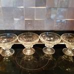 4 ijs of pudding coupes, Glas of Glazen, Ophalen of Verzenden, Effen, Glas