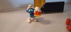 Smurf poppetje met taart uit 1995 McDonald's peyo (1625), ., Ophalen of Verzenden, Zo goed als nieuw, Peyo