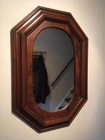 Notenhouten spiegel, Antiek en Kunst, Antiek | Spiegels, Minder dan 100 cm, Rechthoekig, Ophalen