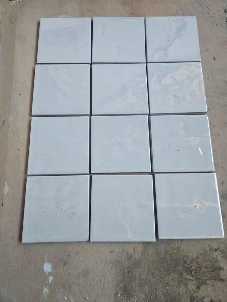 90 Nieuwe Wandtegels 11x11 cm (ca. 1 m²), Doe-het-zelf en Verbouw, Tegels, Nieuw, Wandtegels, Keramiek, Minder dan 20 cm, Minder dan 20 cm