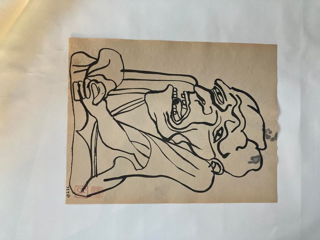 Aquarel van Ernst Vijlbrief, Antiek en Kunst, Ophalen of Verzenden