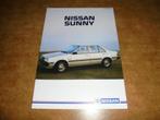 brochure Nissan Sunny, Boeken, Auto's | Folders en Tijdschriften, Ophalen of Verzenden, Nieuw, Overige merken