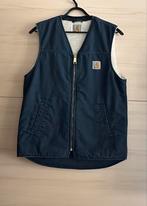 Carhartt gilet donkerblauw maat S nieuwstaat, Verzenden, Zo goed als nieuw, Blauw