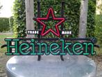 Heineken led verlichting bier reclame lamp bar cafe mancave, Verzamelen, Ophalen, Zo goed als nieuw, Lichtbak of (neon) lamp