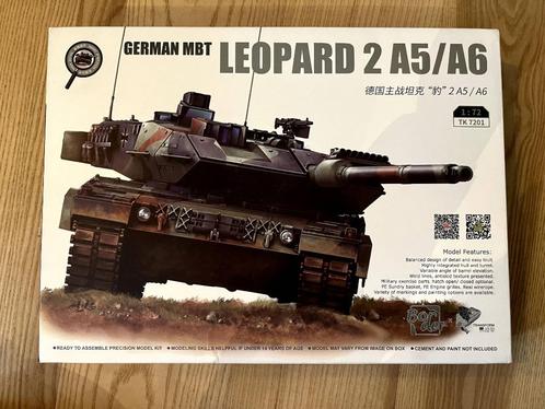 Border Model 1/72 Leopard 2A5/A6 tank bouwdoos, Hobby en Vrije tijd, Modelbouw | Auto's en Voertuigen, Zo goed als nieuw, Tank