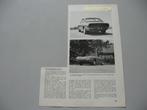 BERT 010 BERTONE Berlinetta Racer, knipsel 1968, Boeken, Auto's | Folders en Tijdschriften, Ophalen of Verzenden, Zo goed als nieuw
