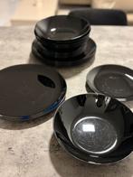 Servies set 18 zwart, Huis en Inrichting, Keuken | Servies, Ophalen, Gebruikt
