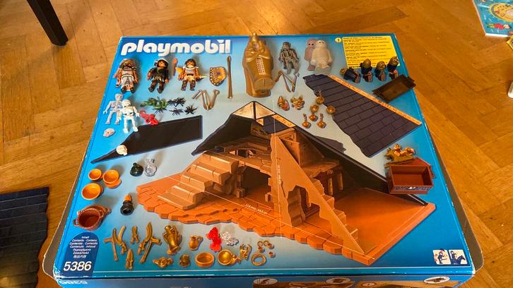 Playmobil pyramide met doos 5386, Kinderen en Baby's, Speelgoed | Playmobil, Gebruikt, Ophalen of Verzenden