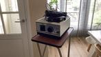 Diaprojector met standaard, scherm en diacamara., Ophalen, Gebruikt
