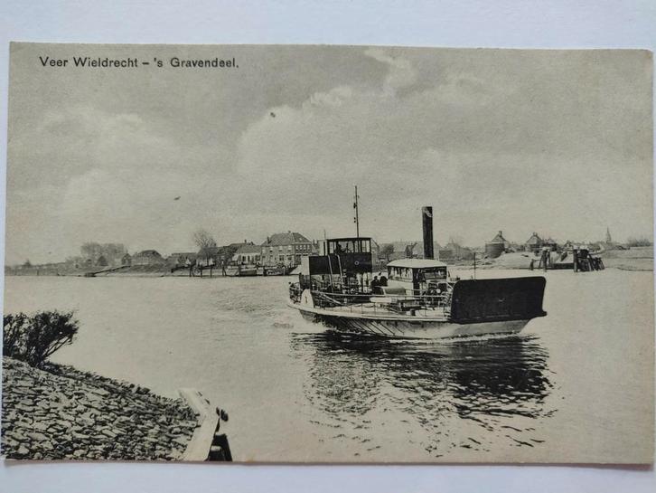 H1085 Dordt Wieldrecht sGravendeel 1929, Verzamelen, Ansichtkaarten | Nederland, Zuid-Holland, 1920 tot 1940, Ophalen of Verzenden