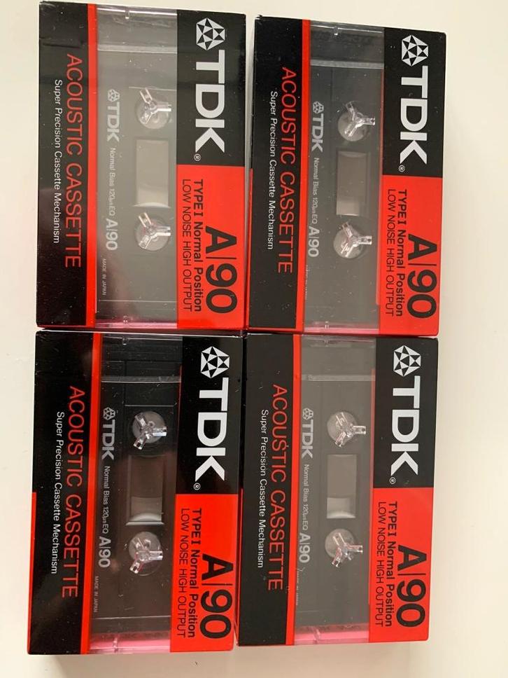 TDK audio cassettebandjes geseald, Cd's en Dvd's, Cassettebandjes, Nieuw in verpakking, Onbespeeld, Overige genres, 2 t/m 25 bandjes