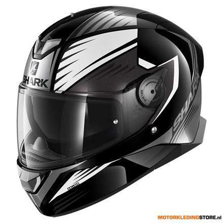 Shark SHARK SKWAL 2 HALLDER, Zwart-Wit-Antraciet, Motoren, Kleding | Motorhelmen, Nieuw met kaartje, Ophalen of Verzenden