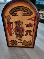 vintage teddy golfer sleutel kastje, Ophalen of Verzenden, Zo goed als nieuw