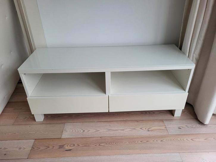 Besta TV Meubel Hoogglans Wit, Huis en Inrichting, Kasten | Televisiemeubels, Gebruikt, Minder dan 100 cm, 25 tot 50 cm, Ophalen