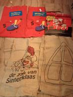 8x Jutte zakken vilt papier sinterklaas zak van zwarte piet, Diversen, Sinterklaas, Gebruikt, Ophalen of Verzenden