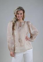 Nukus blouse Celine linnen zand maat M NIEUW, Maat 38/40 (M), Beige, Nieuw, Ophalen of Verzenden