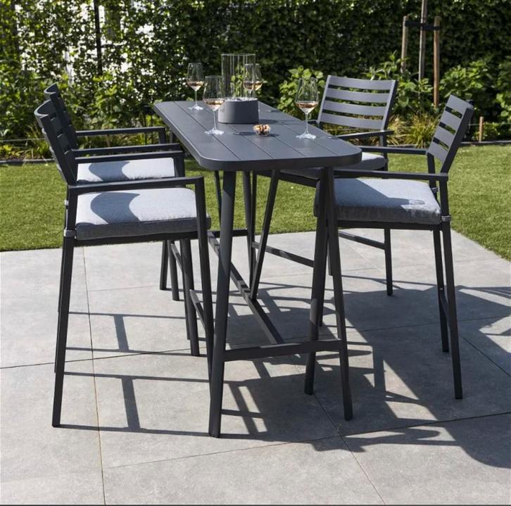 TUINBARSET NIEUW IN DOOS!!, Tuin en Terras, Tuinsets en Loungesets, Nieuw, Tuinset, Aluminium, 4 zitplaatsen, Ophalen