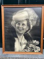 Koningin Juliana Portret foto, Nederland, Gebruikt, Ophalen of Verzenden, Kaart, Foto of Prent
