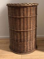 Grote Rieten Mand met Deksel, Huis en Inrichting, Ophalen, Overige materialen, Minder dan 50 cm, Gebruikt