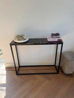 Prachtige bruin marmeren side table, Huis en Inrichting, Tafels | Sidetables, Ophalen of Verzenden, Zo goed als nieuw, 25 tot 50 cm