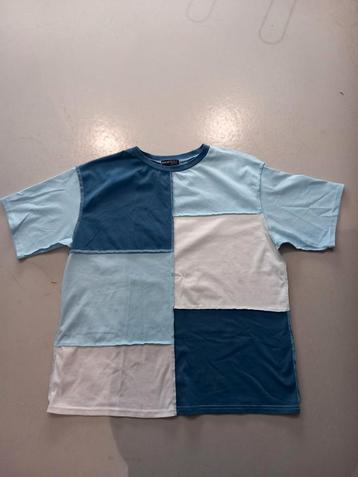 Mooi zomershirt blauwtinten shein maat m beschikbaar voor biedingen