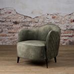 *ACTIE* NIEUW Prachtige Fauteuil Bondo Diverse Kleuren (33), Huis en Inrichting, Fauteuils, Fauteuil Stof Bliss Gold, Blauw, Groen en Grijs Antraciet