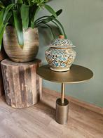 Light & Living bijzettafel / salontafel MOLO, koperkleurig, Huis en Inrichting, Tafels | Salontafels, Ophalen, 50 tot 100 cm, Rond