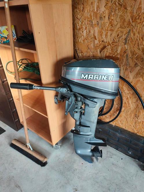 6Pk Mariner (Mercury) buitenboordmotor met brandstof tank, Watersport en Boten, Buiten- en Binnenboordmotoren, Gebruikt, Benzine