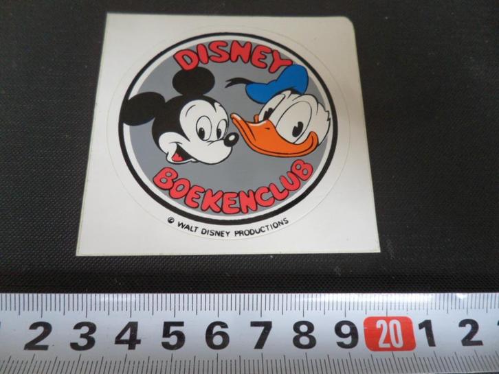 sticker DISNEY BOEKENCLUB  Donald Duck Mickey Mouse, Verzamelen, Stickers, Zo goed als nieuw, Bedrijf of Vereniging, Ophalen