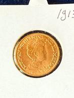 Gouden tientje 1913, Postzegels en Munten, Ophalen of Verzenden, Koningin Wilhelmina