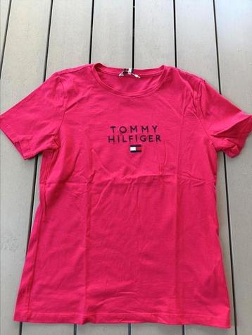 Tommy Hilfiger dames t-shirt roze maat S beschikbaar voor biedingen