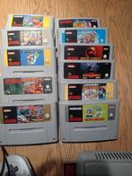 SNES Console + 11 Games - Complete Set!, Spelcomputers en Games, Gebruikt, Overige genres, 2 spelers, Eén computer