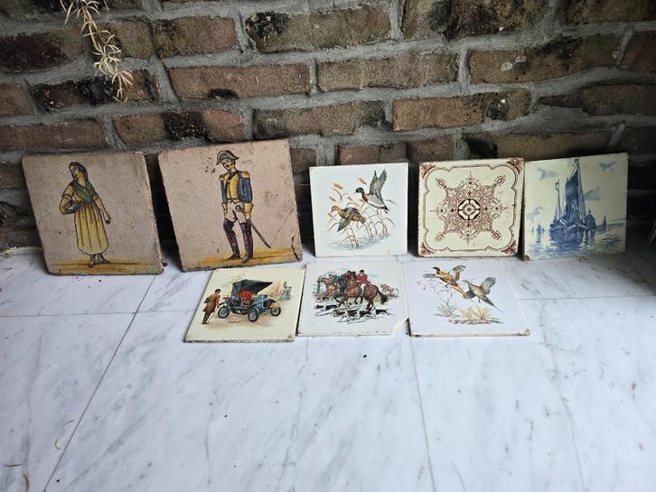 Tegeltjes, Antiek en Kunst, Antiek | Wandborden en Tegels, Ophalen of Verzenden
