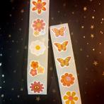 Sluitstickers bloemen peace hippie stickers vlinders etiket, Verzenden, Nieuw, Meerdere stickers