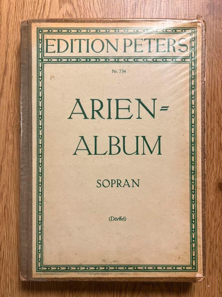 Arien-Album Sopran – Edition Peters Nr. 734, Muziek en Instrumenten, Bladmuziek, Zo goed als nieuw, Klassiek, Zang, Ophalen of Verzenden