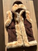 Sheerling afghan afghaanse wol schapenwol gilet bodywarmer, Kleding | Dames, Ophalen of Verzenden, Zo goed als nieuw