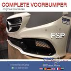 W205 S205 C63 AMG VOORBUMPER Mercedes C Klasse WIT COMPLEET, Gebruikt, Ophalen of Verzenden, Bumper, Mercedes-Benz