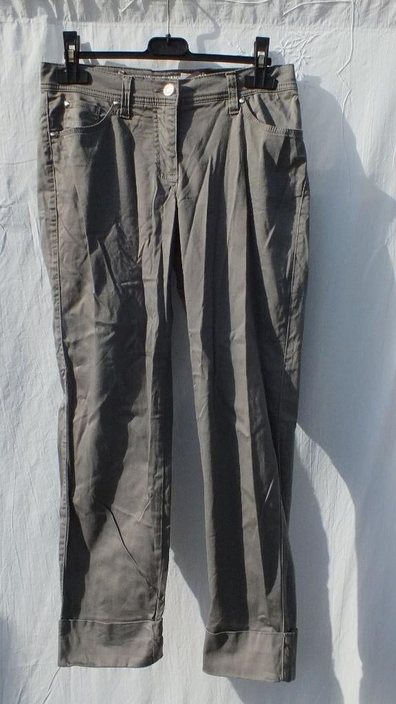 Leuke grijze damesbroek.Mt 36.Merk Ashley Brooke, ., Ophalen of Verzenden, Zo goed als nieuw, .