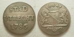Utrecht Stad Duit 1786 Zilver - zeldzaam -, Postzegels en Munten, Vóór koninkrijk, Zilver, Ophalen of Verzenden, Losse munt