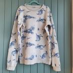 Witte jongens trui met blauwe vogels maat 158/164, Trui of Vest, Ophalen of Verzenden, Zo goed als nieuw, Hema