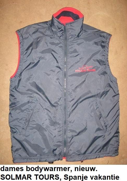 dames body warmer, met opschrift SOLMAR vakanties Spanje, Kleding | Dames, Bodywarmers, Nieuw, Maat 38/40 (M), Grijs, Ophalen of Verzenden