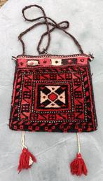 Antiek AFSHAR Perzisch tapijt kelim kamelentas bag graan (1), Ophalen of Verzenden