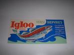 Leuke jaren 50 folder IGLOO diepvries producten, Kabeljauw, Folder, Ophalen of Verzenden, Zo goed als nieuw, IGLOO diepvriesproducten