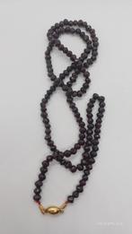 Vintage Granaat Ketting 14k Goud, Ophalen of Verzenden, Rood, Goud, Met edelsteen